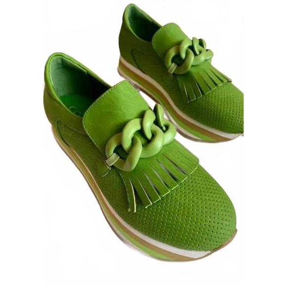 NEW MATISSE women's bess loafers in green - Picture 4 of 4